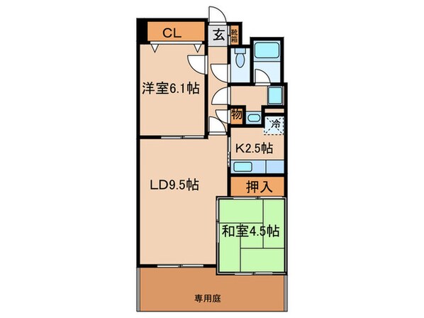 グランディオス 京都東の物件間取画像